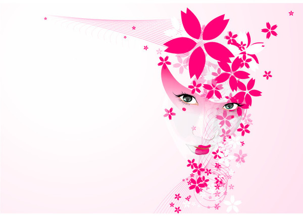 Pink And Flowers Abstract Wallpaper Graphic Pink And Flowers Abstract Wallpaper Here You Can See Or Picture Of