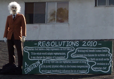 Albert Einstein's 2010 New Year resolutions