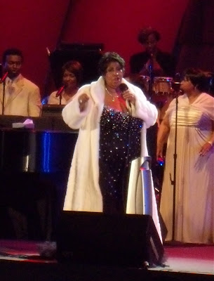 Soul idol Aretha Franklin at The Hollywood Bowl June 2009