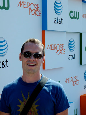 Jason at the Melrose Place TV launch party