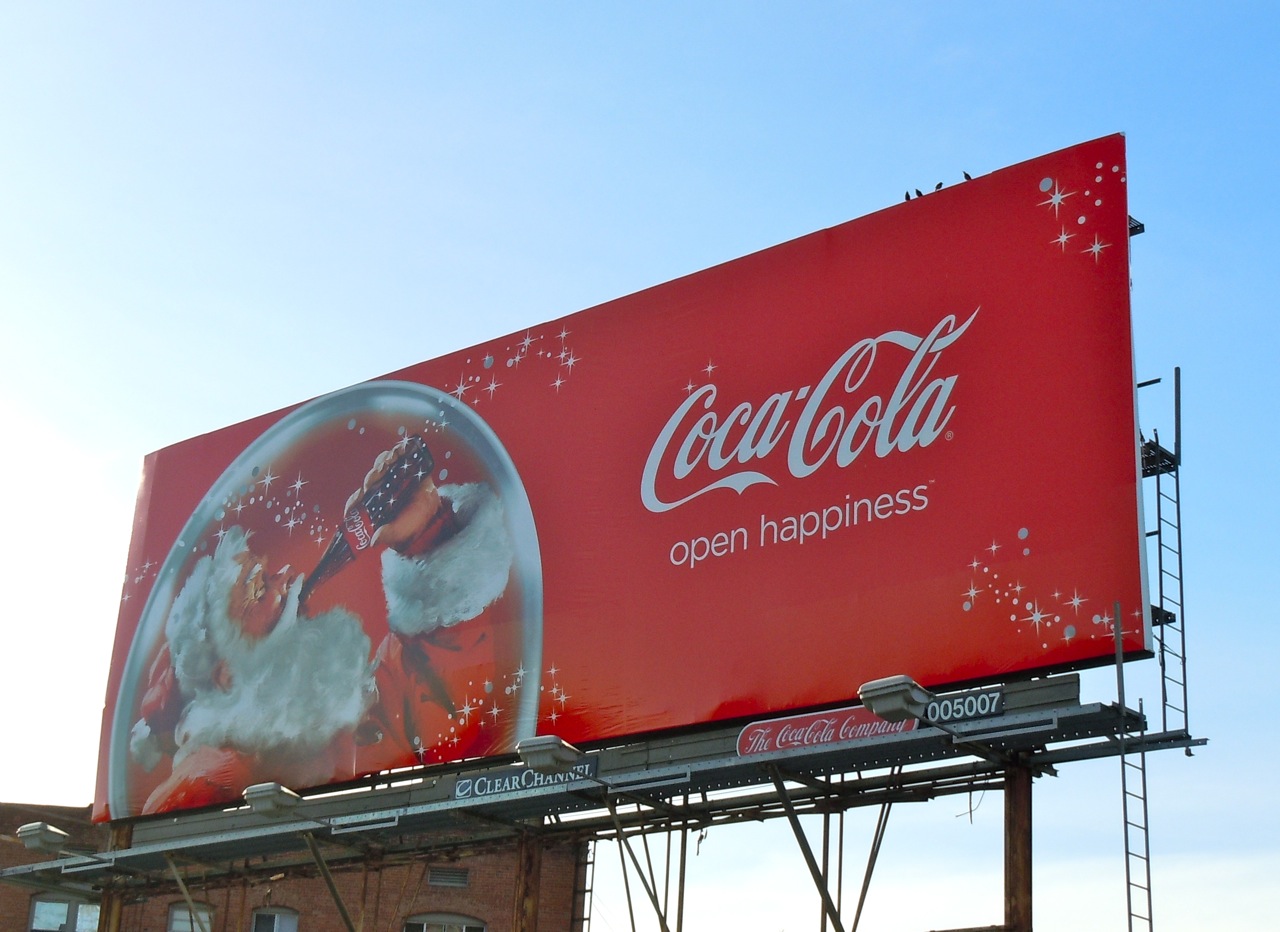 Daily Billboard Christmas Coca Cola Santa Billboard ADVERTISING