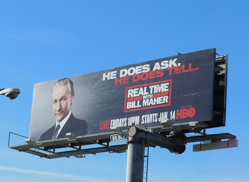 Does Ask Does Tell Bill Maher billboard