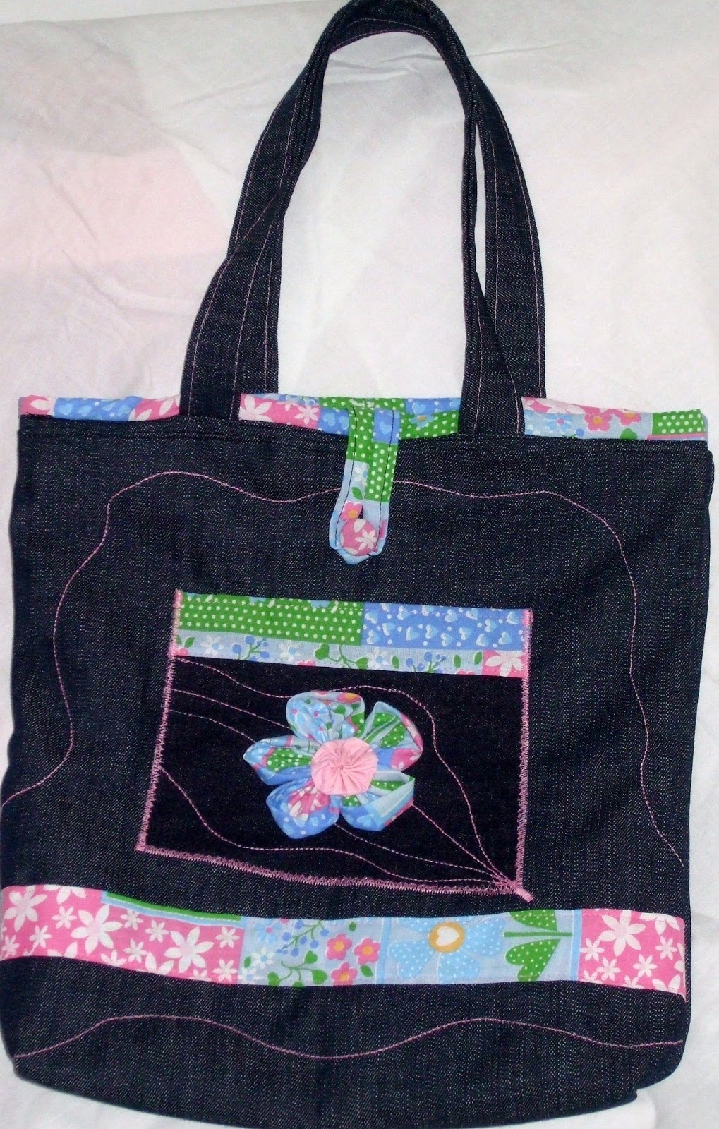 Bolsos y Carteras, Mis Aris.: Varios.Bolso cuadrado de jeans