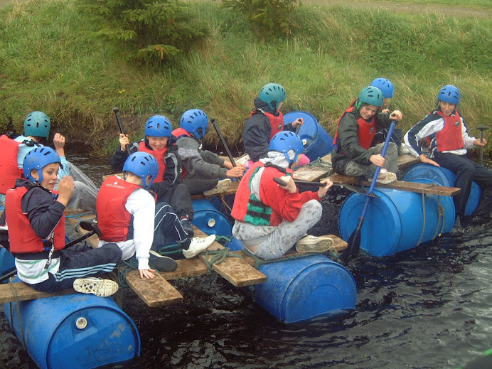Raft building...and sinking!
