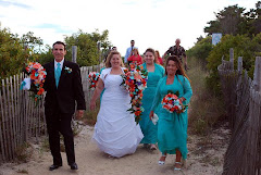 Long hard walk to the beach