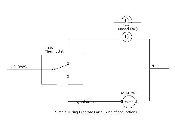 Mesin Penetas Telur Automatik: Wiring Diagram For Thermostat Applications