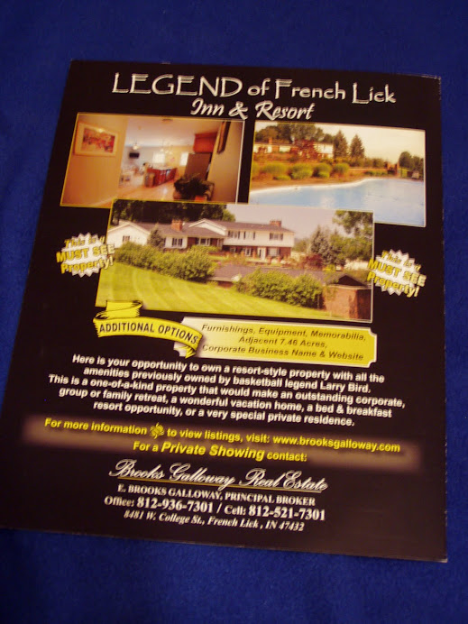 The Legends Resort brochure advertising property