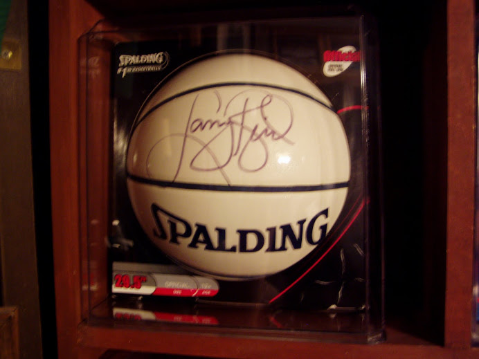 Larry Bird auto pacers ball