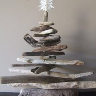 sea glass and driftwood christmas craft - the space between