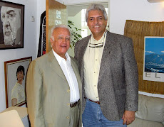 El historiador Dr. Guillermo Morón y el Profesor Juan Miguel Avalos
