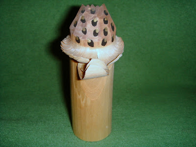私の梟コレクション: 木彫りのフクロウ