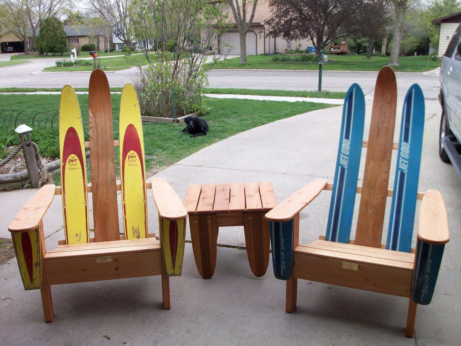 . Vintage Water Ski Chairs and Tables!!!!