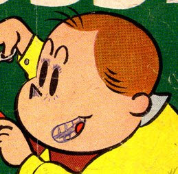 Tubby comic book cover defaced by a little kid with a ballpoint pen