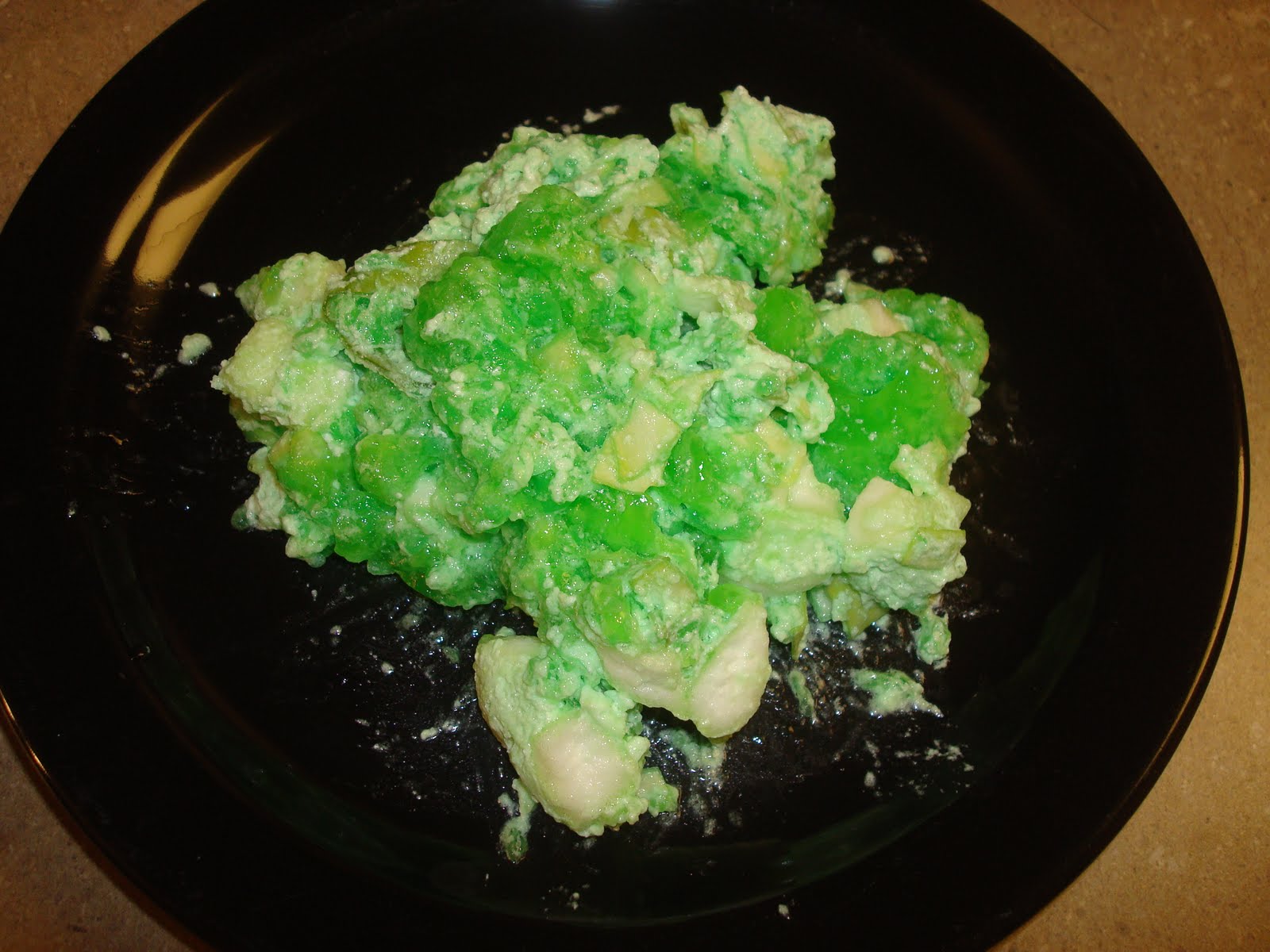 menu managed Lime Cabbage Jello