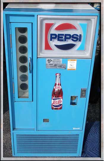 Trinetee, you are what you eat: Old Pepsi machine