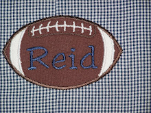 Football Applique with name