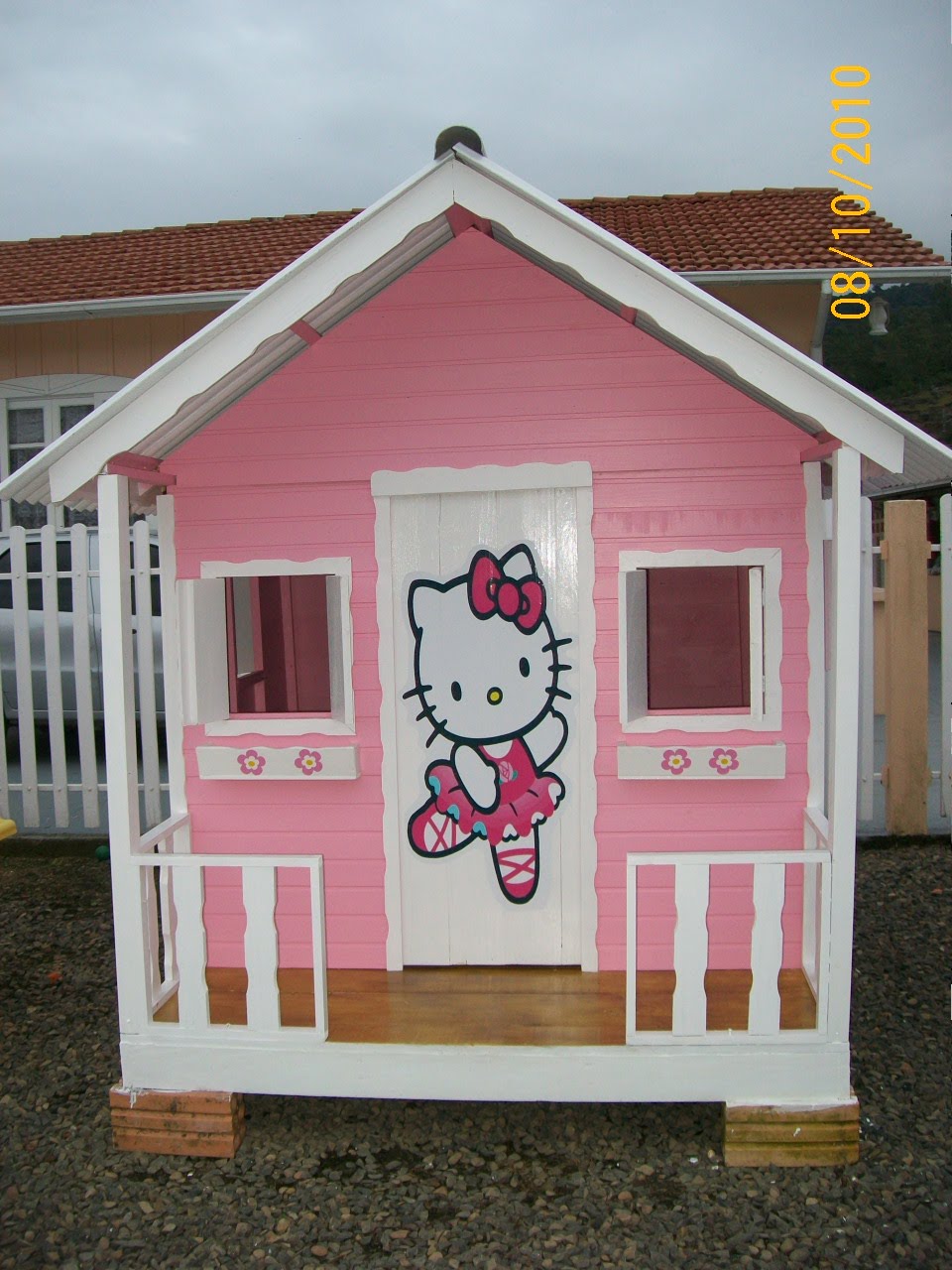 casinhas das bonecas: casinha rosa claro da hello kitty