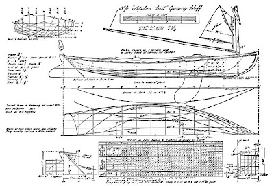 Lines plan from American Small Sailing Craft by Chapelle.