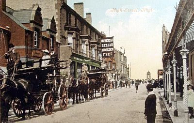 Rhyl, High Street horse and carriage