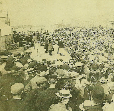 E.H. Williams' Merrie Men, minstrel pitch Rhyl