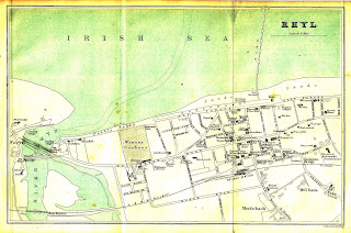 Map of Rhyl, 1884