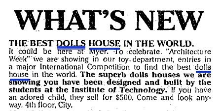 myer dolls house