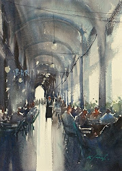 tanabe keiko watercolor painting paintings roma artist interview 29x21 cm sterkhovart ro aquarelle fine kt