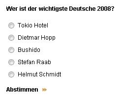 VanityFair.de: nova votação