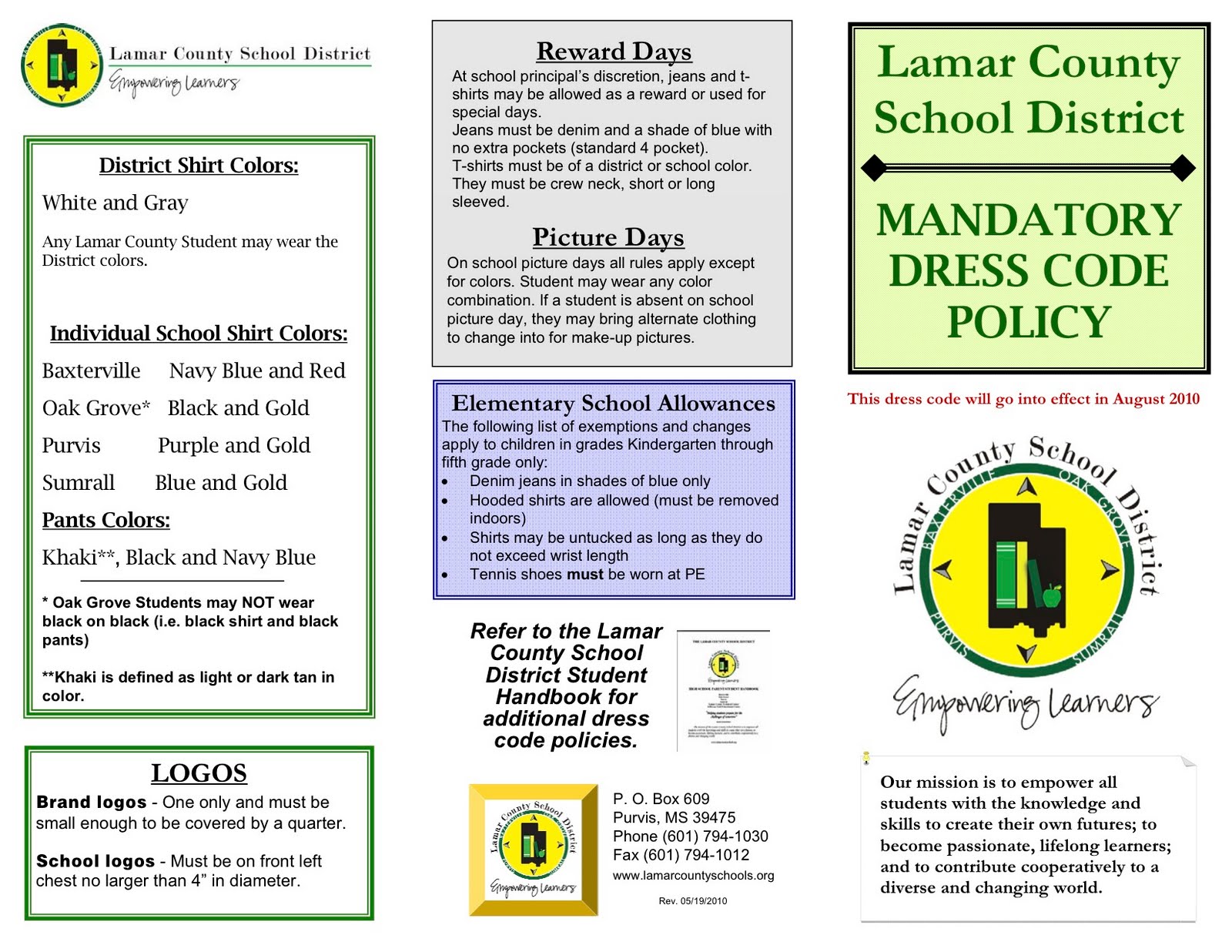 Ms. Marzoni's Class Dress Code