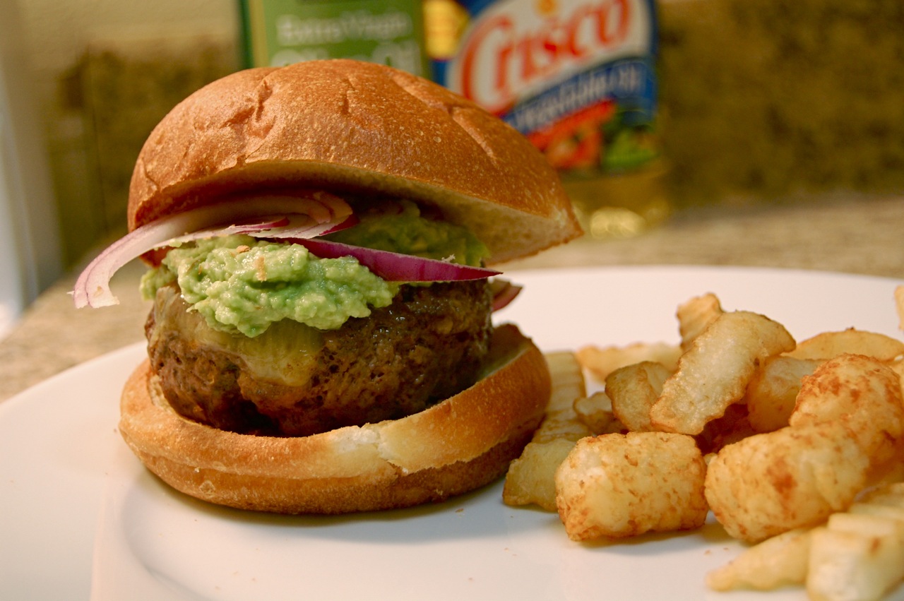 The Couyon Cook (Cajun for Stupid Cook) ChiliGuacamole Burgers