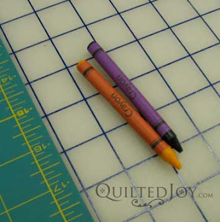 Crayon Challenge - design a quilt using the colors you draw