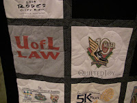 T-Shirt Quilt for a UofL fan by Angela Huffman - QuiltedJoy.com