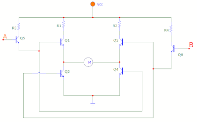 CircuitPlanet: H-bridge circuit using NPN transistors