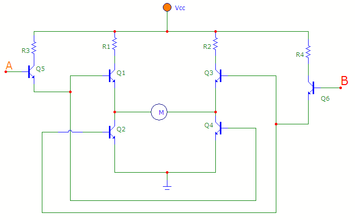 Circuitplanet H Bridge Circuit Using Npn Transistors