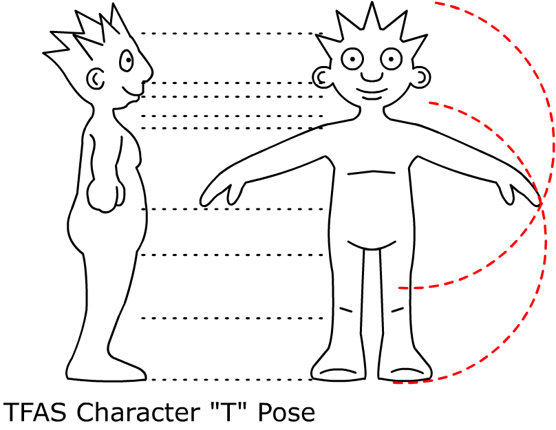 The Free Animation School: 12: Character T Pose