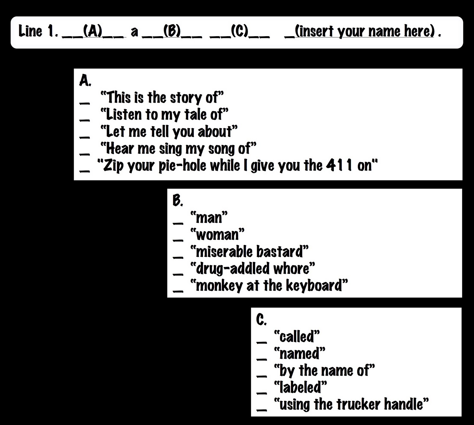 My Virtual Attic: Write Your Own Theme Song! - How To Make Your Own Theme Song