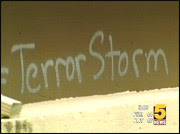 graffiti calls attention to 9/11