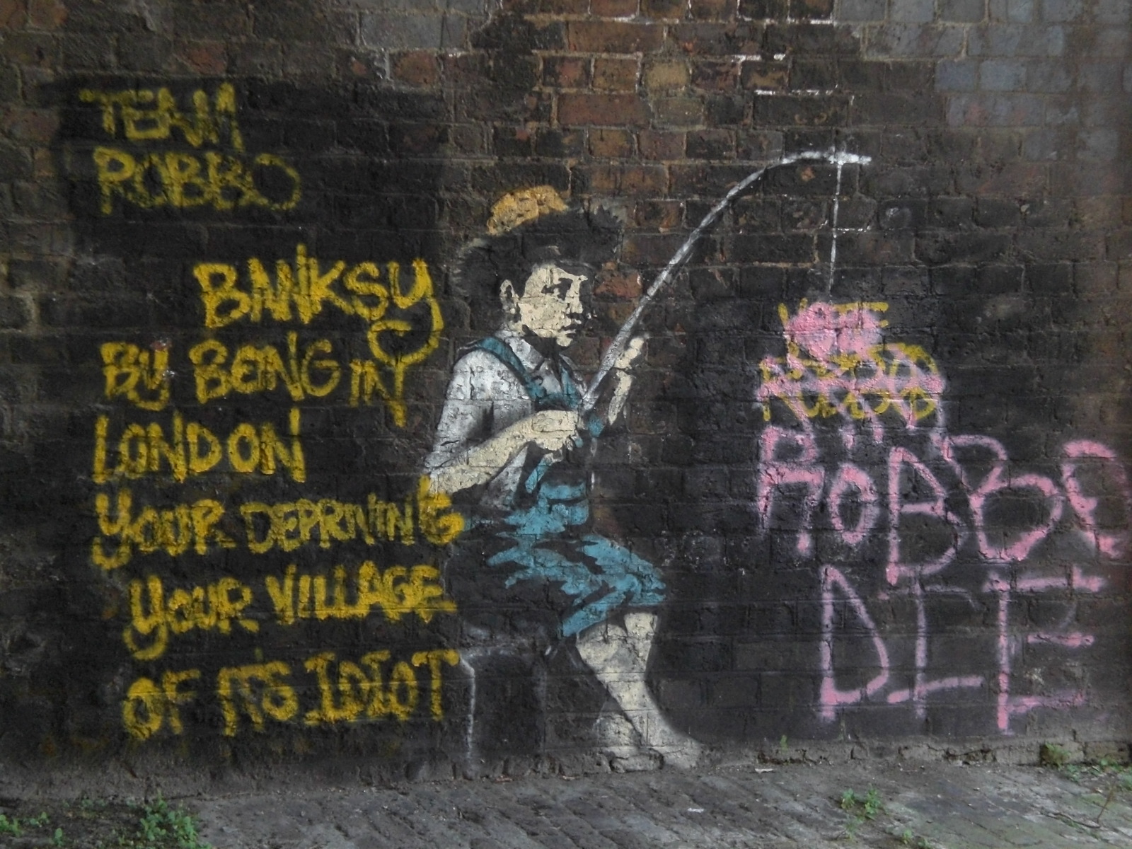 ibishaven Banksy and Robbo mural art in London