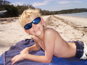 Reid on the beach April 2009