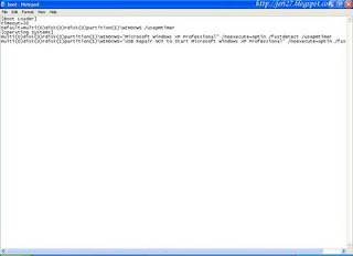 Edit Start Up Windows XP