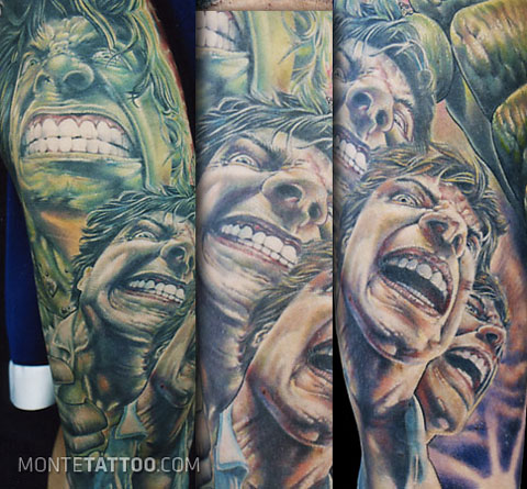 Tattoos by Alan Aldred  Tattoos  Sleeves  Custom Venom Marvel Villain