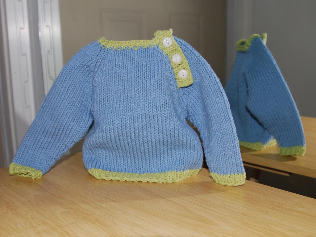 Free Knitting Pattern - Baby Sweater - Crafts - Free Craft