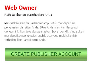 merupakan website yang memperlihatkan kesempatan bagi Anda untuk memperoleh penghasilan tamb Dapat rupiah dari AdsenseCamp