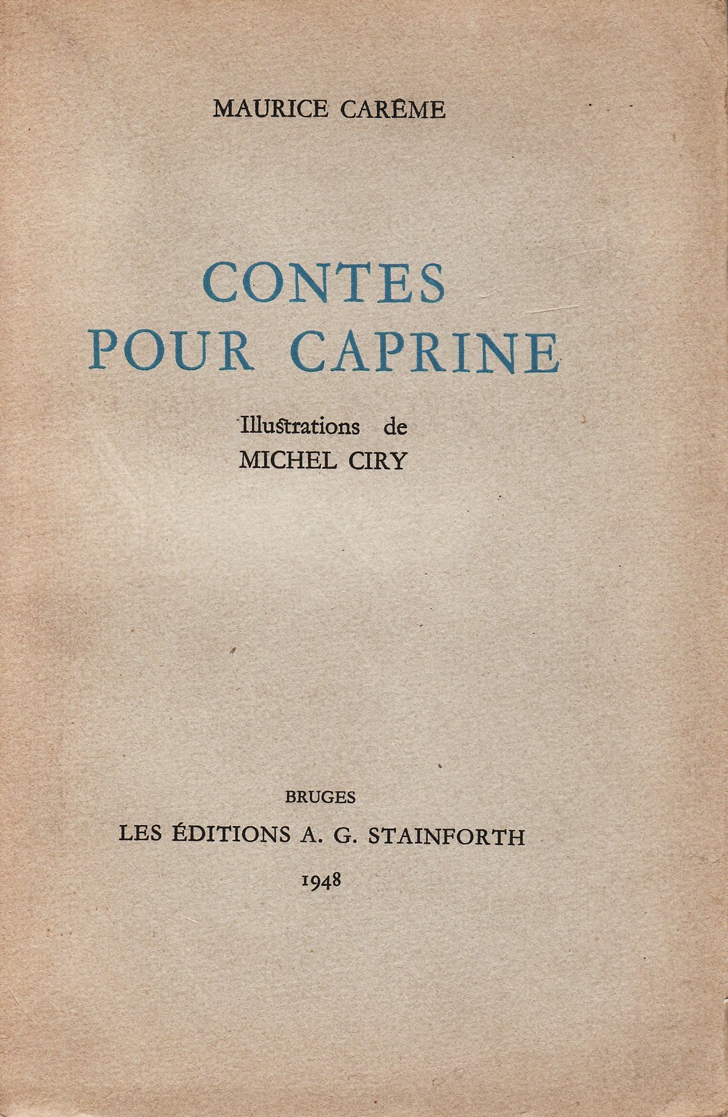Miscellanées Maurice Carême (18991978)