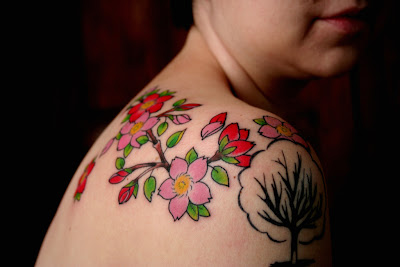 Cherry Blossoms and a Tree Tattoo
