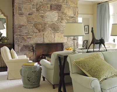 Chic Coles Back To Sofas Adding A Console Table With Lamps In Between The Two Sofas Is Also Great Design Element And Way To Add Depth Light Middle Of Room