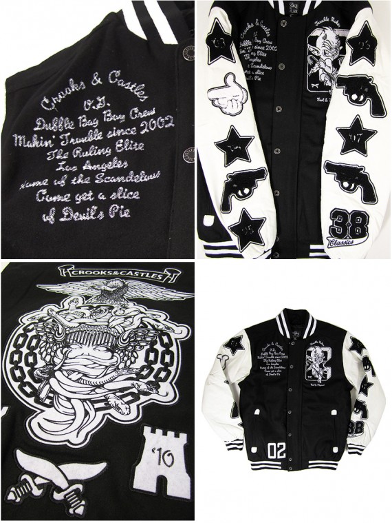 AFFLUENT LIFESTYLE Crooks & Castles 2011 Varsity Jacket AFFLUENT LIFESTYLE Crooks & Castles 2011 Varsity Jacket