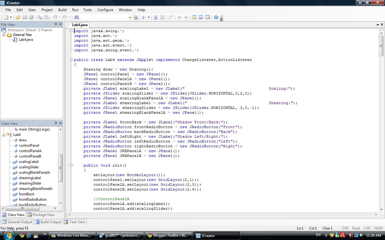 HuiBin's BlackForest: Object Transformation With Java2D Graphic