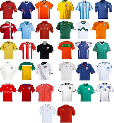 Esto no es lo que parece: Las 32 camisetas del Mundial