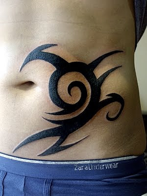 new temporary tattoo tribaltribal rib tattoo